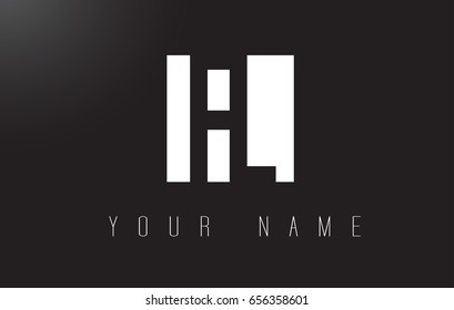 FL Letter Logo With Black and White Letters Negative Space Design.
