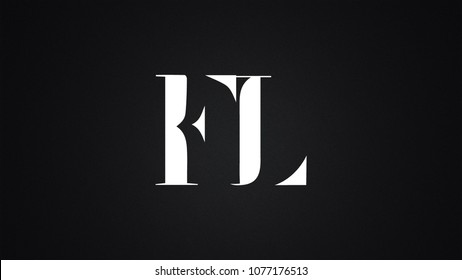 FL Letter Logo Design Template Vector