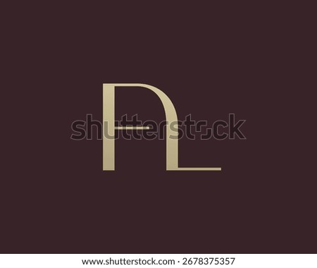 FL letter logo icon design. Classic style luxury initials monogram.