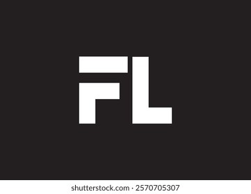 FL letter logo and initial logo design