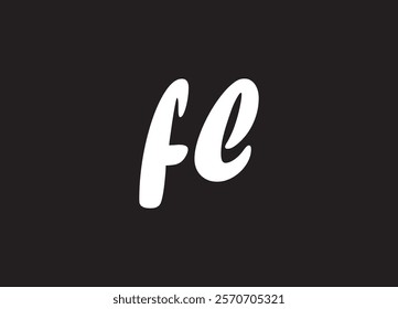 FL letter logo and initial logo design