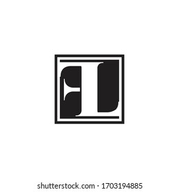 fl letter original monogram logo design