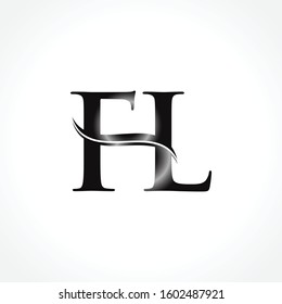 FL letter Type Logo Design vector Template. Abstract Letter FL logo Design