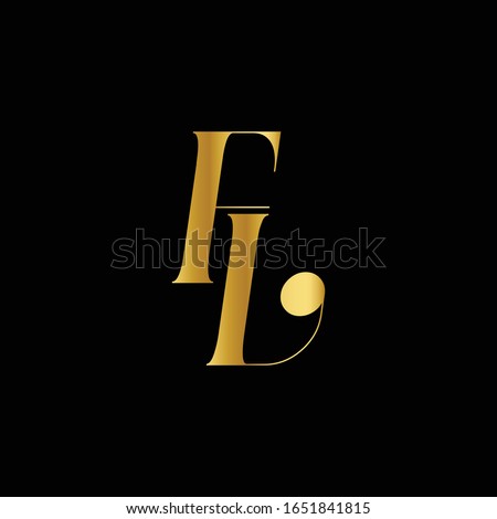 FL letter Type Logo Design vector Template. Abstract Letter FL logo Design