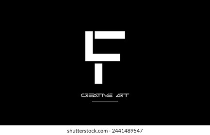 FL, LF, F, L letras abstractas logo monograma