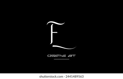 FL, LF, F, L Abstrakte Buchstaben Logo-Monogramm