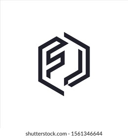 FL or LF Letter Logo Design