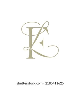 FL logo - F and fancy L logo design