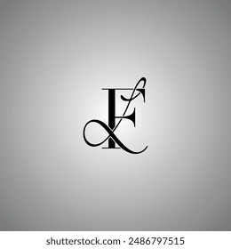 FL Script Black Color Logo Design