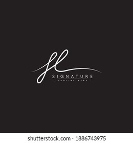 
FL Signature Logo - Handwritten Vector Logo for Initial Letter F and L
