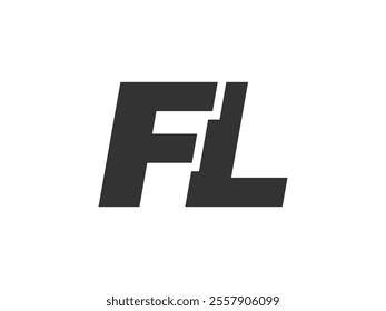 FL Techno Editable Font Logo For Corporate Branding. Bold, Futuristic Design With Unique Typographic Ideas. Minimal Custom Type And Dynamic Letter Variations For Promotion, Printing, And Book Titles