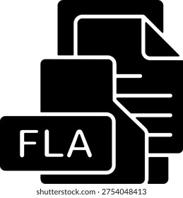 FLA File Format Folder Icon Design Symbol