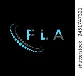 FLA letter logo abstract design. FLA unique design. FLA.
