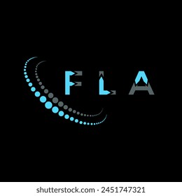 FLA letter logo abstract design. FLA unique design. FLA.
