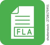 FLA Vector Icon Design Illustration