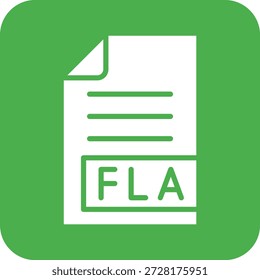FLA Vector Icon Design Illustration