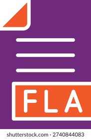 FLA Vector Icon Design Illustration