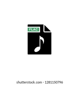 flac audio document file format icon