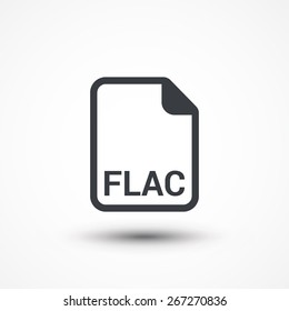 FLAC audio file extension icon.