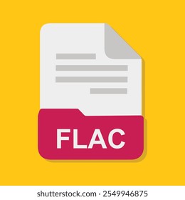 flac file icon with white background