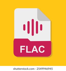 flac file icon with white background