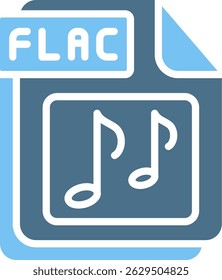 FLAC Glyph Two Colour Icon