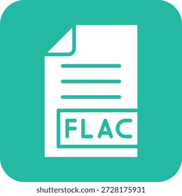 FLAC Vector Icon Design Illustration