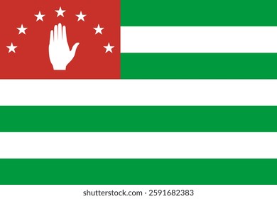 Flag of Abkhazia, 3:2 Format, Abkhazia Flag