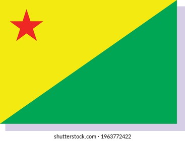 Vektorbild-Flagge von Acre in Brasilien