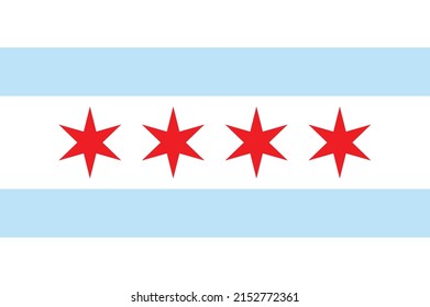 The flag as adopted by the city of Chicago