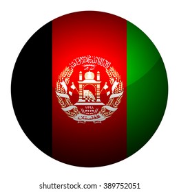 Flag of Afghanistan   Glossy Button