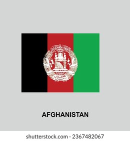 Flag of Afghanistan isolated vector illustration