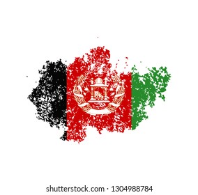 Flag Afghanistan of the old state