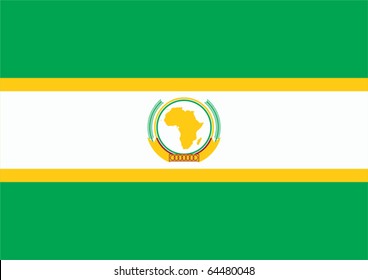 Flag Of African Union. 