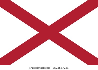 A bandeira do estado do Alabama