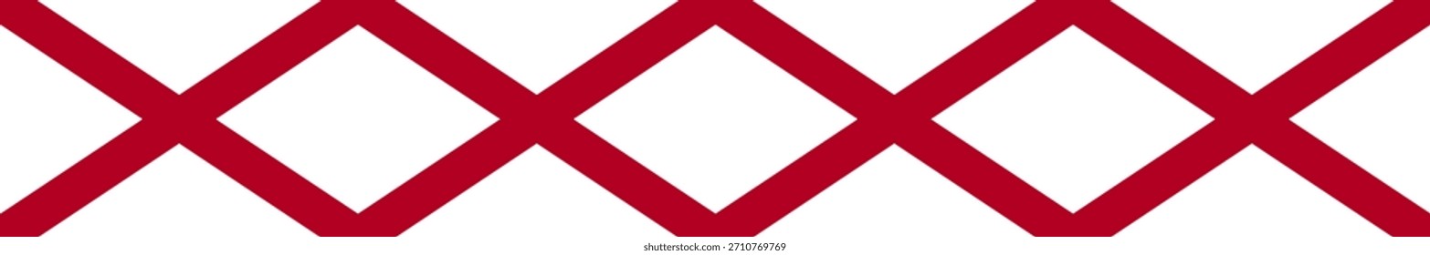 Bandera del estado de Alabama. Alabama usa bandera de Anuncio largo estatal Ilustración vectorial digital.