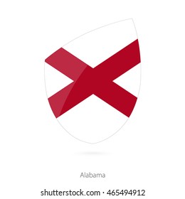 Flag of Alabama. Vector Illustration.