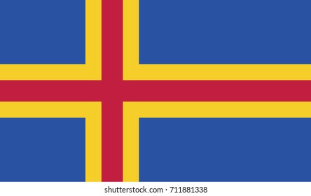 The flag of Aland