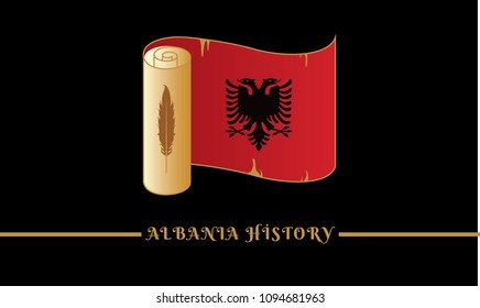 flag of albania