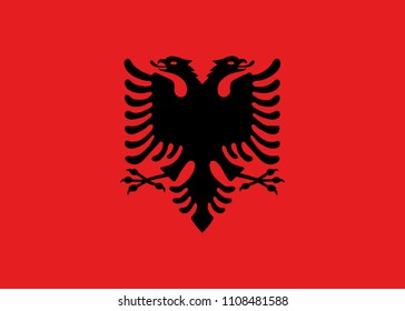 Flag of Albania vector
