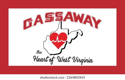 Flag of Alderson West Virginia vector eps 8