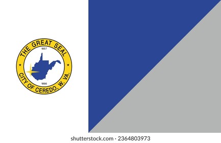 Bandera del vector de Alderson Virginia Occidental eps 8