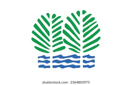 Flag of Alderson West Virginia vector eps 8