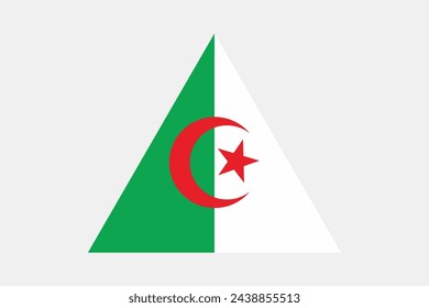 Flag of Algeria, original and simple Algeria flag, vector illustration of Algeria flag