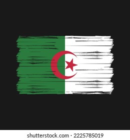 Flag of Algeria vector illustration