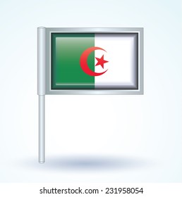 Flag of Algeria, vector illustration