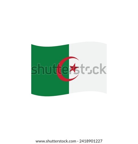 Flag of Algeria vector symbol