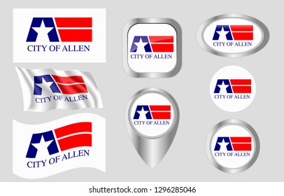 Flag of Allen, Texas