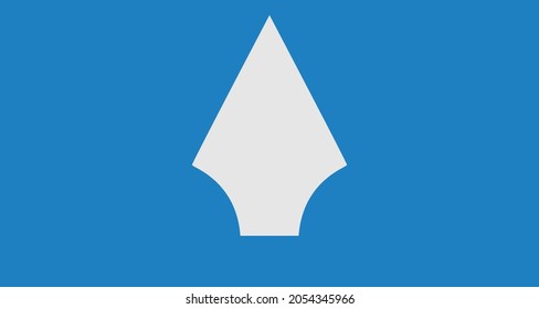 Flag of Alta - Norway emblem graphic element Illustration template design

