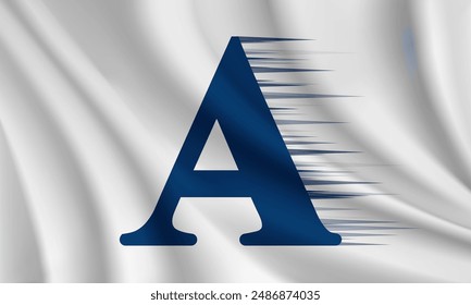 Flag of Alton, Texas, USA. Realistic waving flag of Alton vector background.
